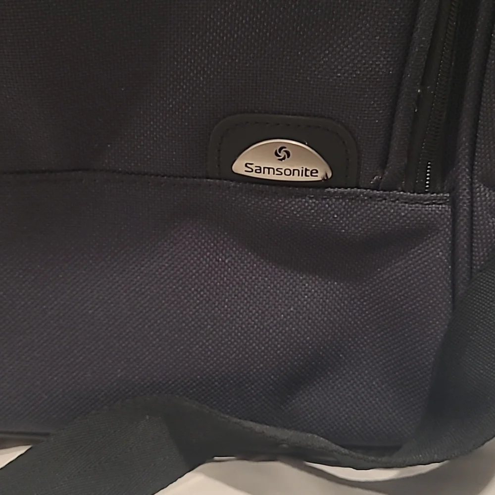 VINTAGE SANSONITE BLUE TRAVEL LAPTOP SHOULDER BAG